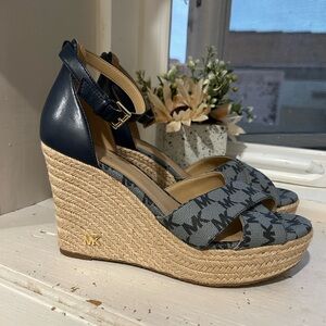 Micheal Kors espadrille wedge heels/sandals